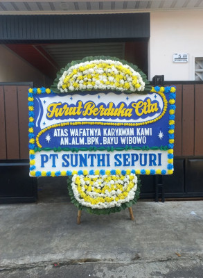 Papan Bunga Duka di Pondokkaso Landeuh