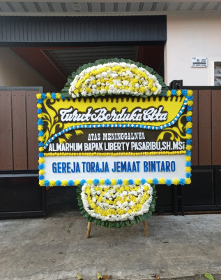 Papan Bunga Duka di Pondokkaso Landeuh
